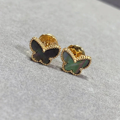 [Clover Jewels]BUTTERFLY DARK MOP  EARRINGS