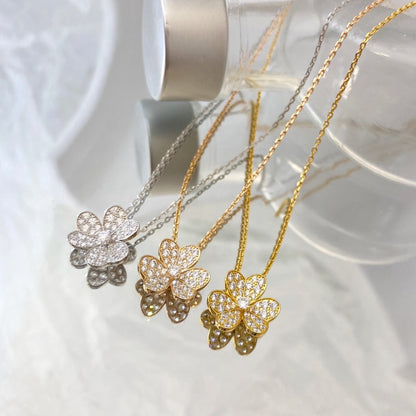 [Clover Jewels]FLOWER DIAMOND NECKLACE