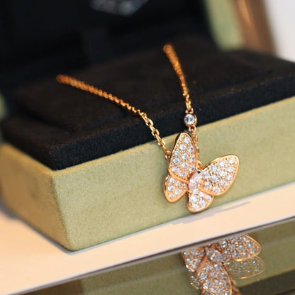 [Clover Jewels]BUTTERFLY DIAMOND NECKLACE