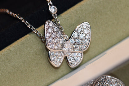 [Clover Jewels]BUTTERFLY DIAMOND NECKLACE