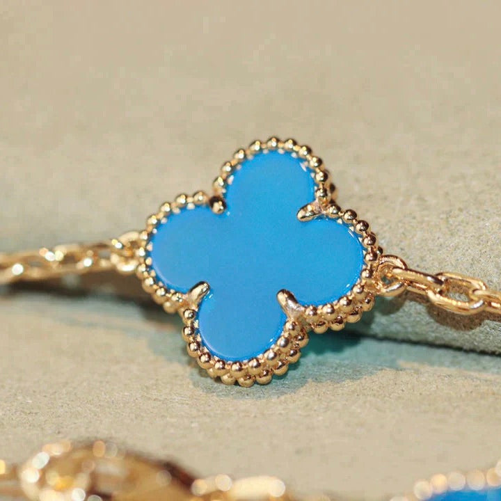 [Clover Jewels]CLOVER 20 MOTIFS TURQUOISE GOLD