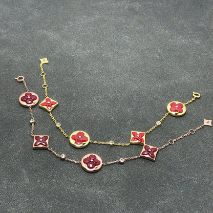 [Clover Jewels]STAR AND SUN CARNELIAN 4 MOTIFS 3 DIAMONDS