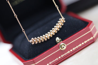 [Clover Jewels]CLASH PINK GOLD NECKLACE