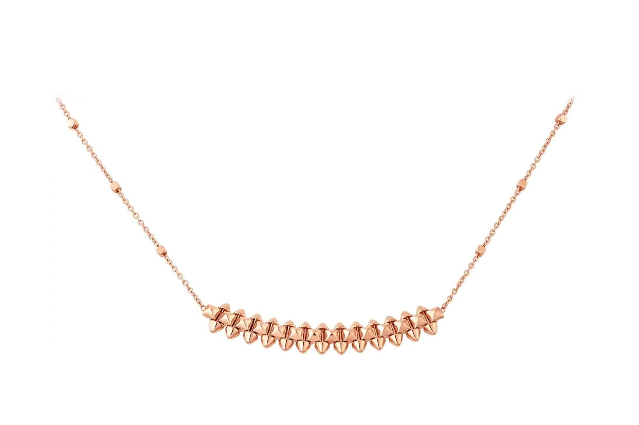 [Clover Jewels]CLASH PINK GOLD NECKLACE