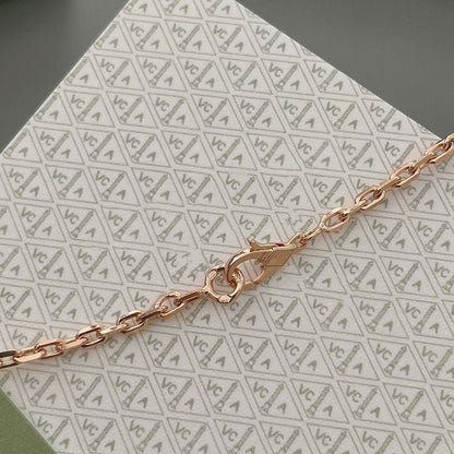 [Clover Jewels]LUCKY SPRING 15 MOTIFS ROSE GOLD NECKLACE