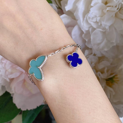 [Clover Jewels]LUCKY SPRING SILVER BRACELET 4 MOTIF