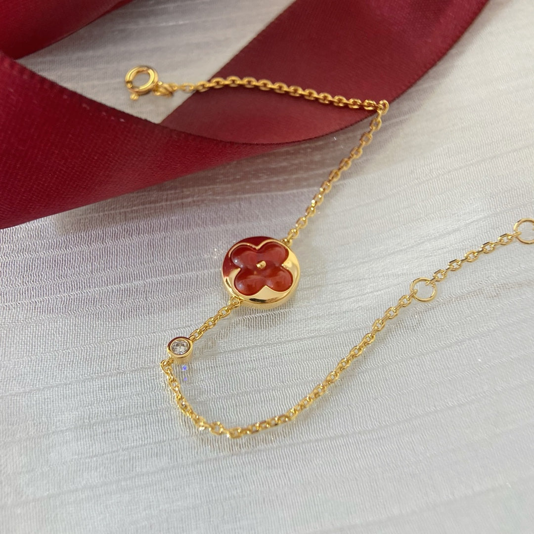 [Clover Jewels]SUN PEDANT CARNELIAN BRACELET