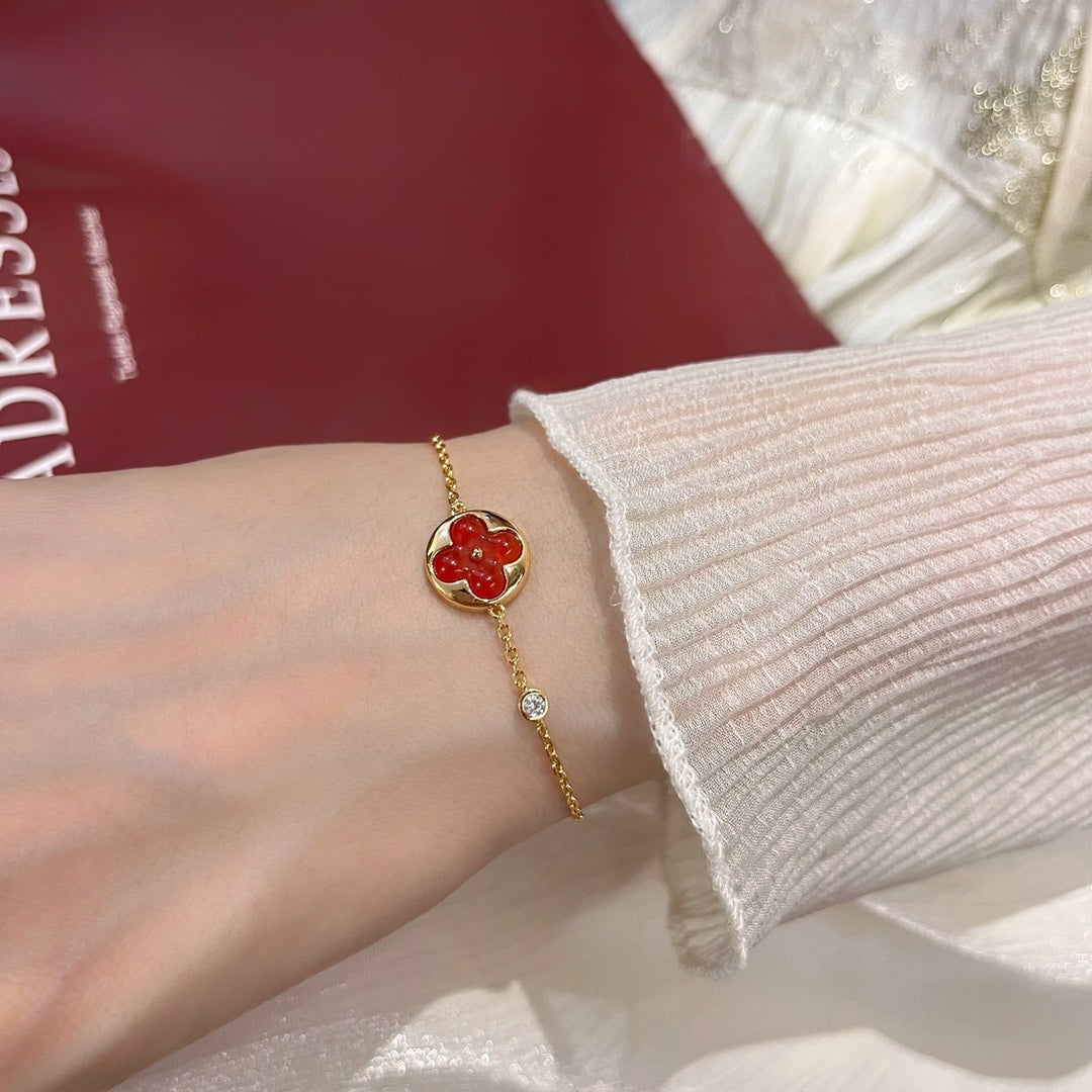 [Clover Jewels]SUN PEDANT CARNELIAN BRACELET