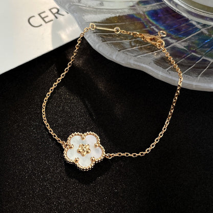 [Clover Jewels]LUCKY SPRING ROSE GOLD MOP BRACELET