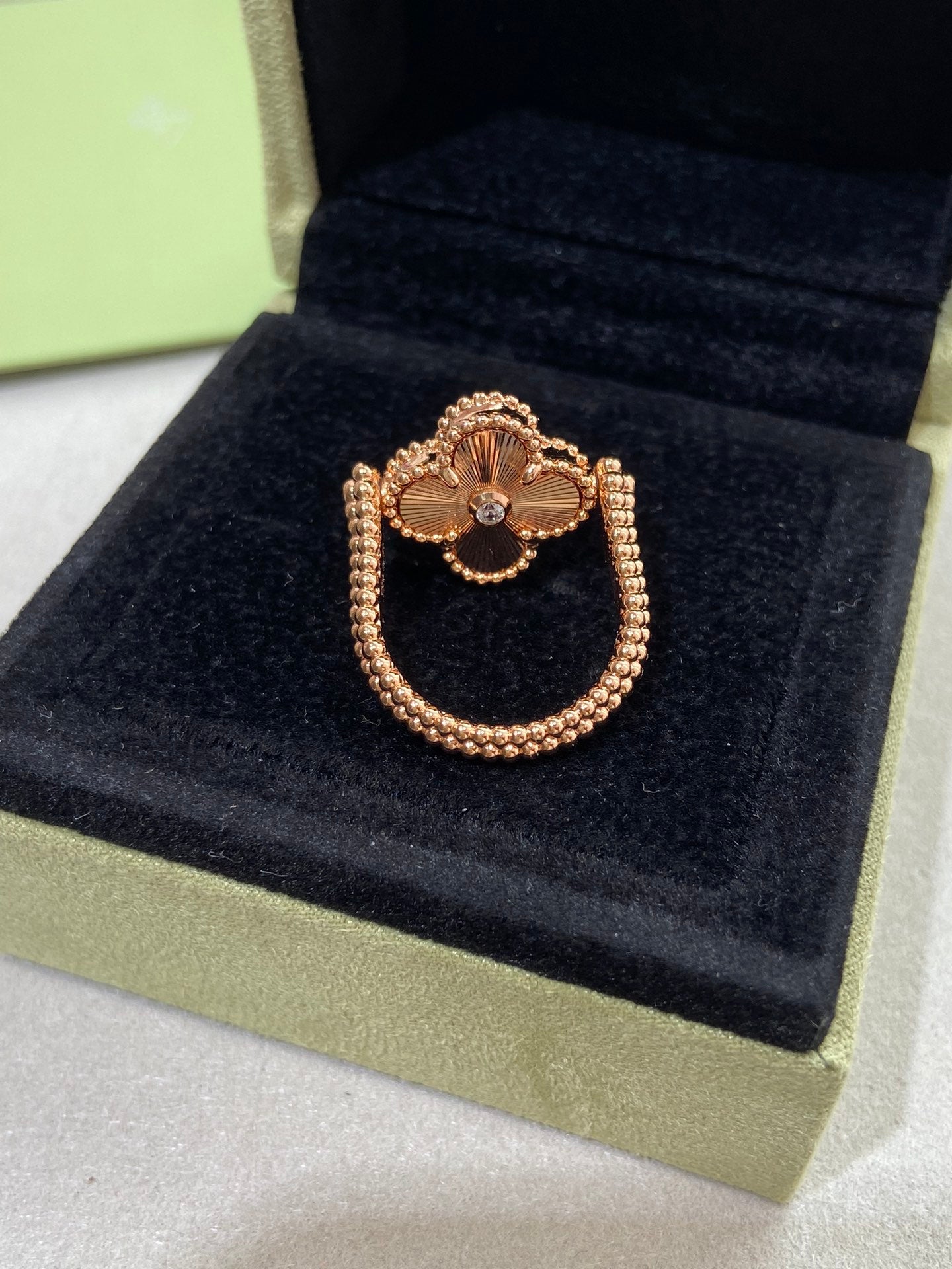 [Clover Jewels]CLOVER RIVERSIBLE ROSE GOLD RING