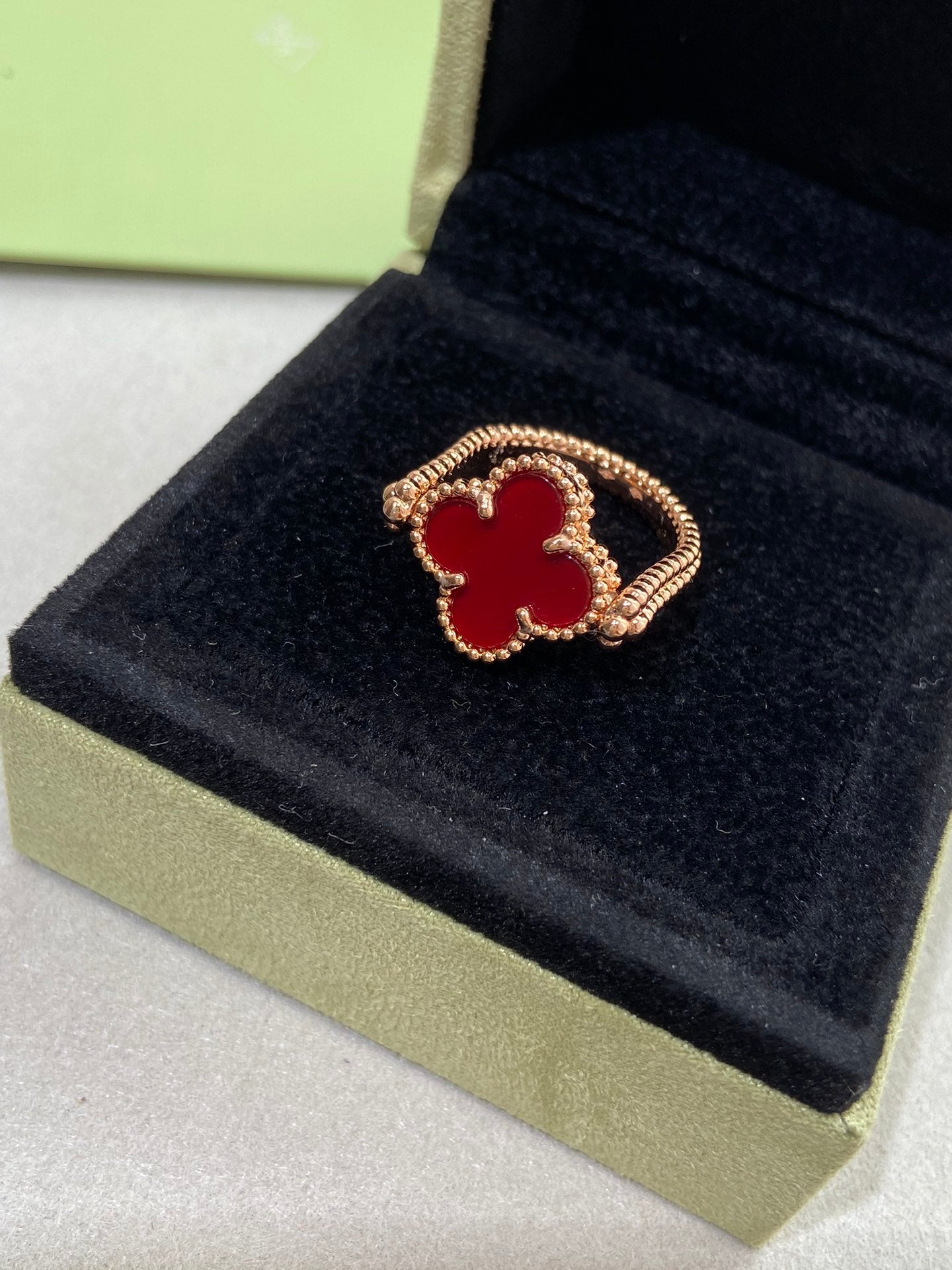 [Clover Jewels]CLOVER RIVERSIBLE ROSE GOLD RING