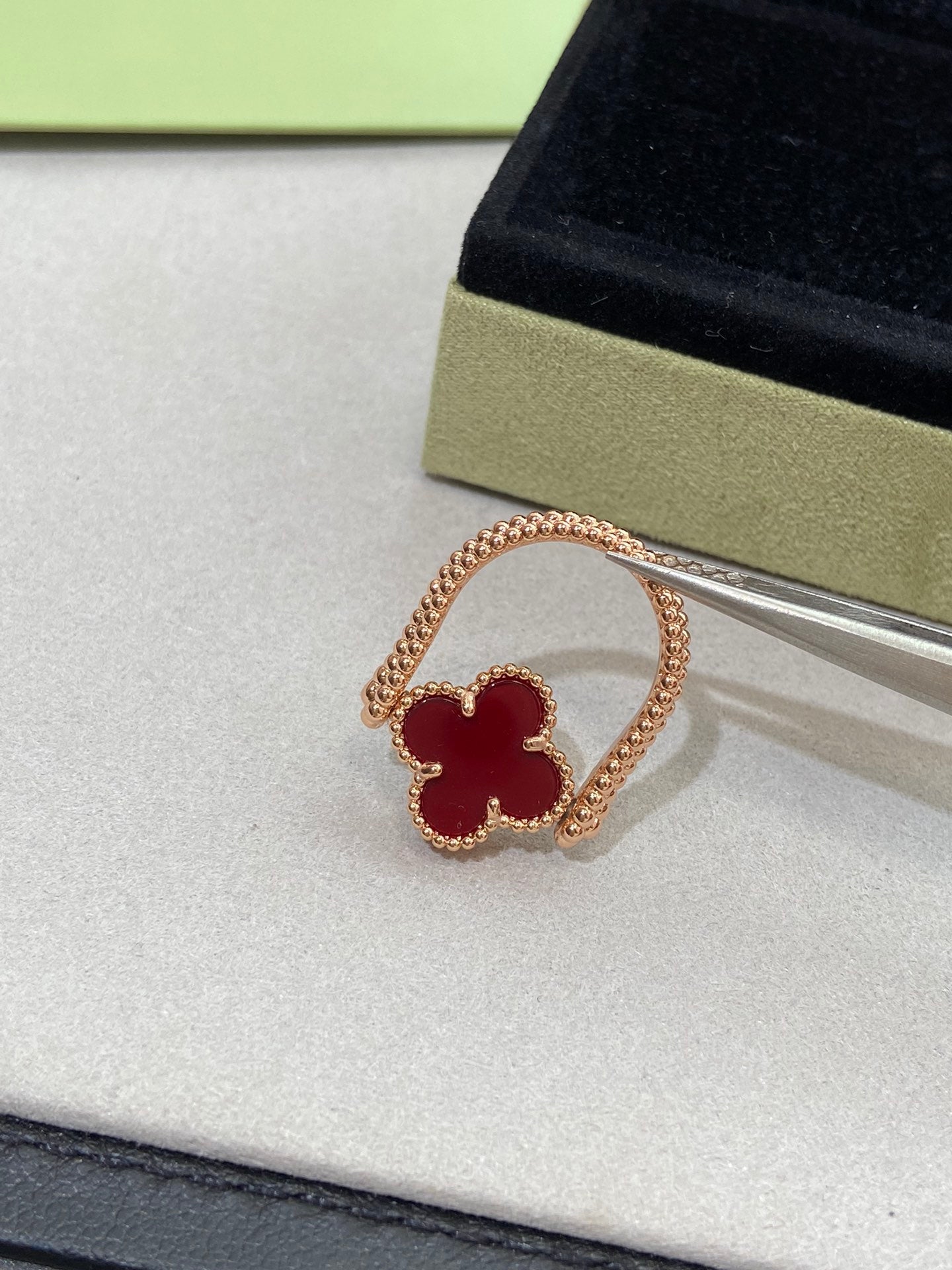 [Clover Jewels]CLOVER RIVERSIBLE ROSE GOLD RING