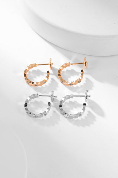 [Clover Jewels]BEE LOVE DIAMOND HOOP EARRINGS