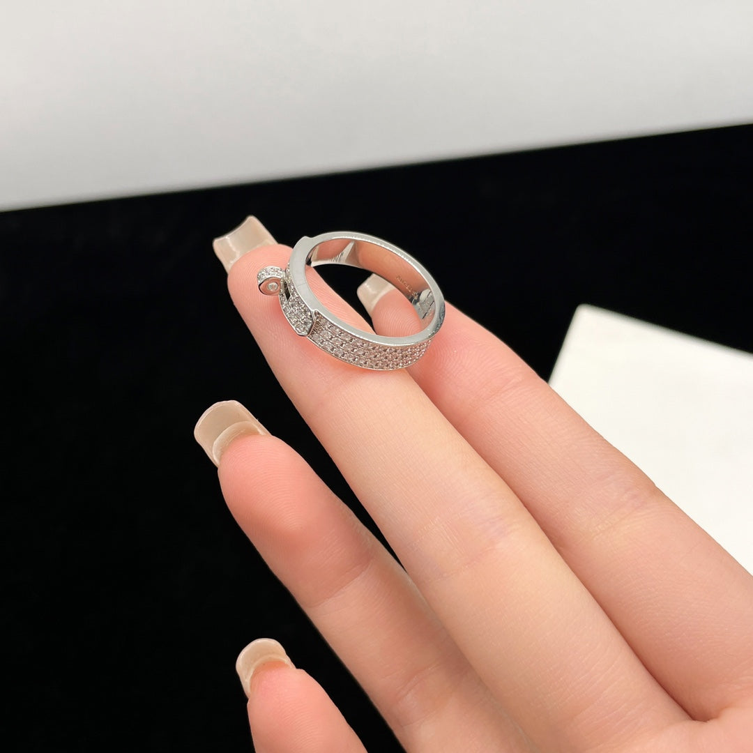 [Clover Jewels]KELLY SILVER DIAMOND RING