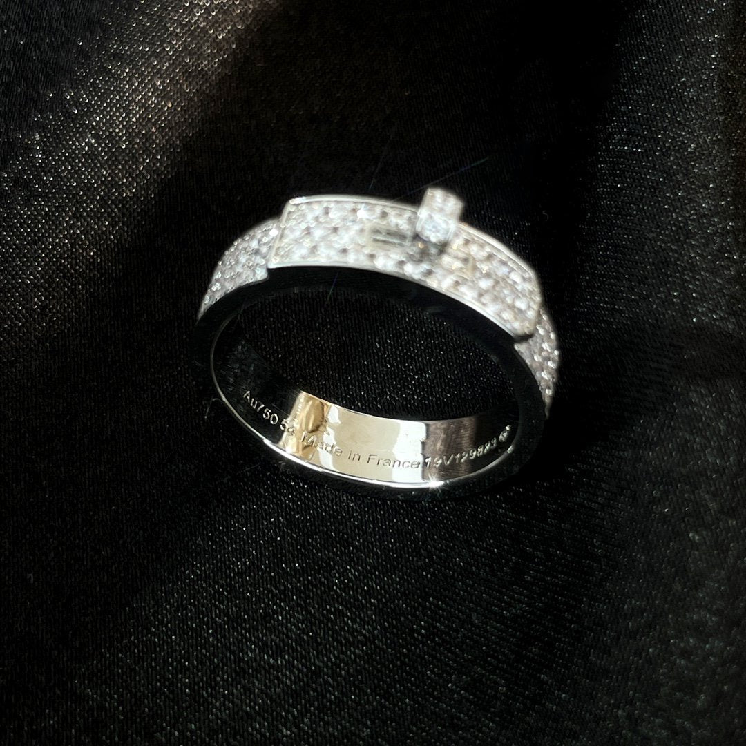 [Clover Jewels]KELLY SILVER DIAMOND RING