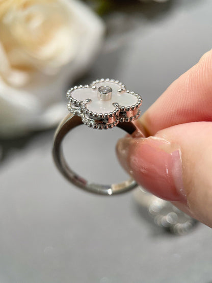 [Clover Jewels]CLOVER SILVER MOP DIAMOND RING