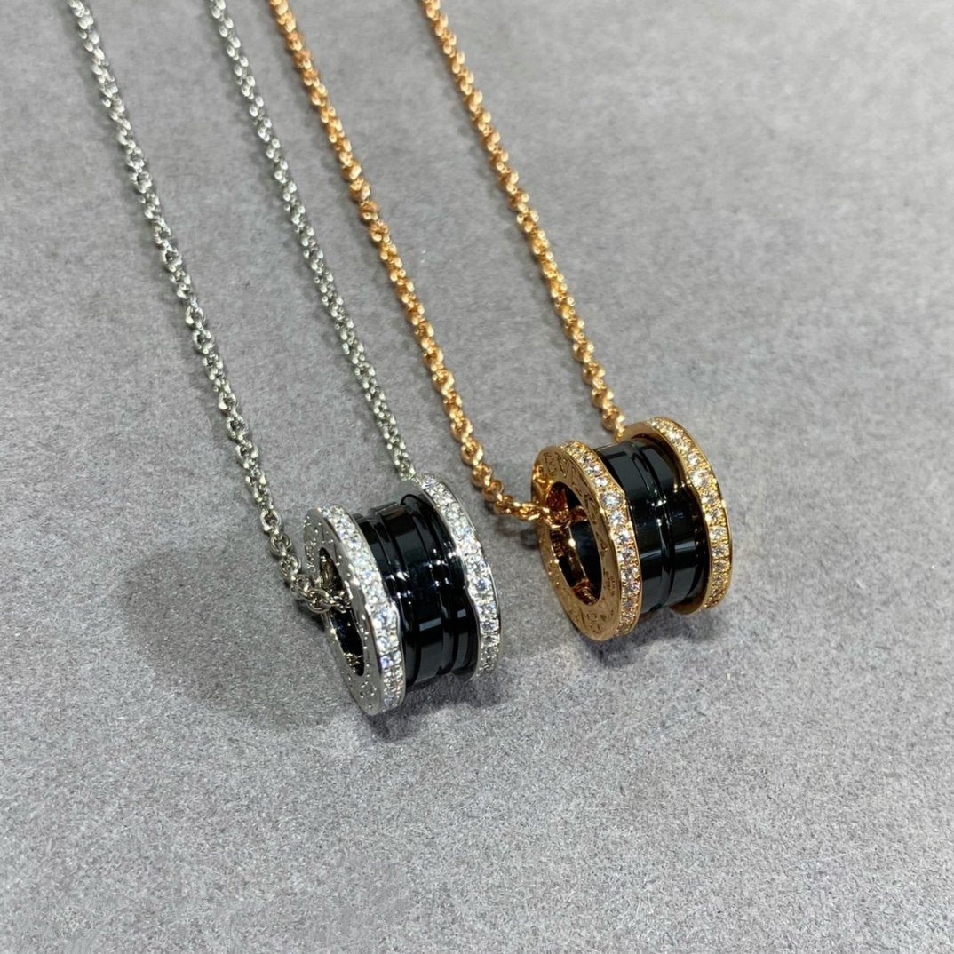 [Clover Jewels]ZERO 1 DIAMOND CERAMIC NECKLACE