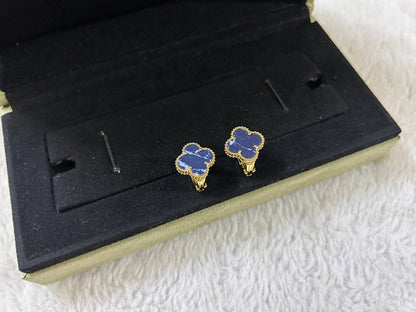 [Clover Jewels]CLOVER PIETERSITE MEDIUM STUD EARRINGS