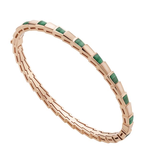 [Clover Jewels]SERPENTI BRACELET PINK GOLD MALACHITE