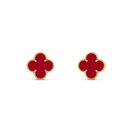 [Clover Jewels]CLOVER MEDIUM 1 MOTIFS CARNELIAN  EARRINGS