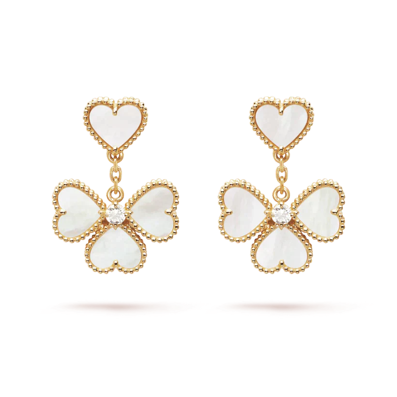 [Clover Jewels]CLOVER SWEET WHITE MOP EARRINGS