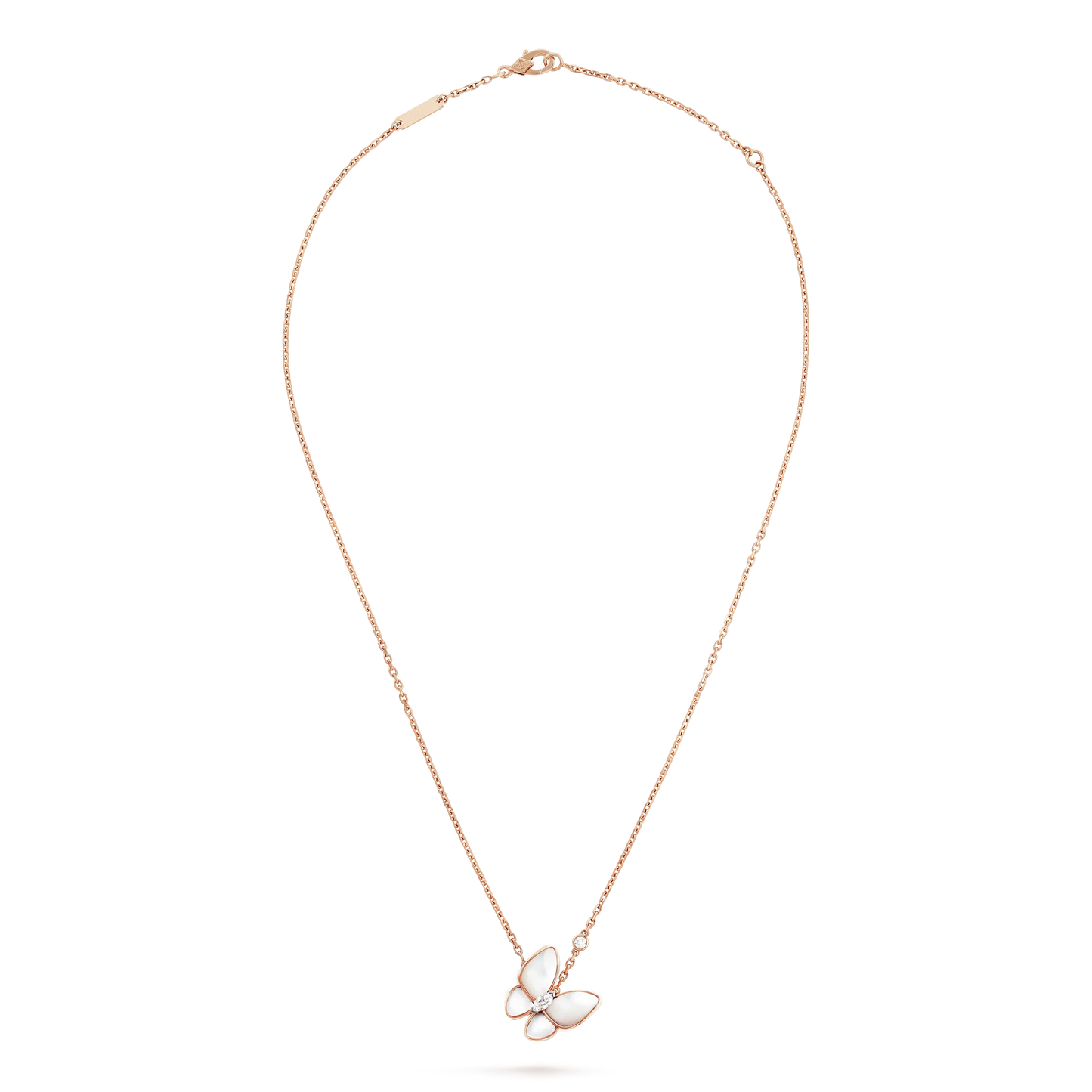 [Clover Jewels]BUTTERFLY MOP DIAMOND NECKLACE