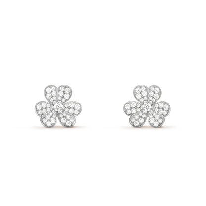 [Clover Jewels]CLOVER COMOS DIAMOND EARRINGS SILVER