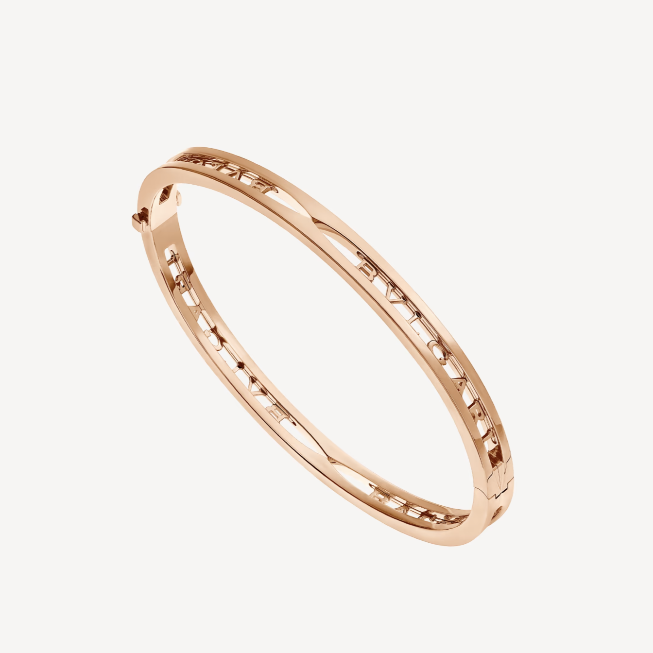 [Clover Jewels]ZERO 1 SPIRAL LOGO PINK GOLD BRACELET