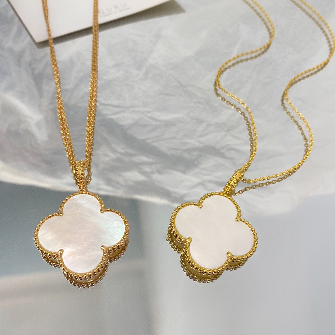 [Clover Jewels]CLOVER 25MM MOP LARGE PENDANT NECKLACE