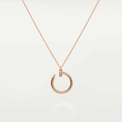 [Clover Jewels]JUSTE NECKLACE PINK GOLD