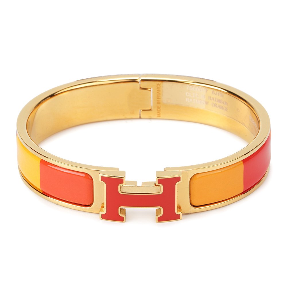 [Clover Jewels]H BRACELET ORANGE RAINBOW CERAMIC