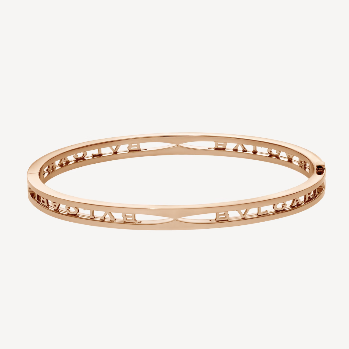 [Clover Jewels]ZERO 1 SPIRAL LOGO PINK GOLD BRACELET