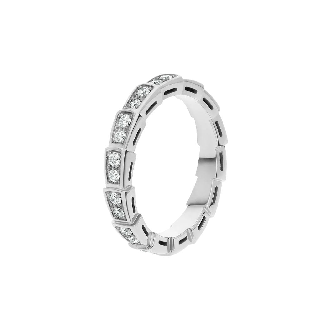 [Clover Jewels]SERPENTI RING SILVER DIAMOND PAVED 3MM