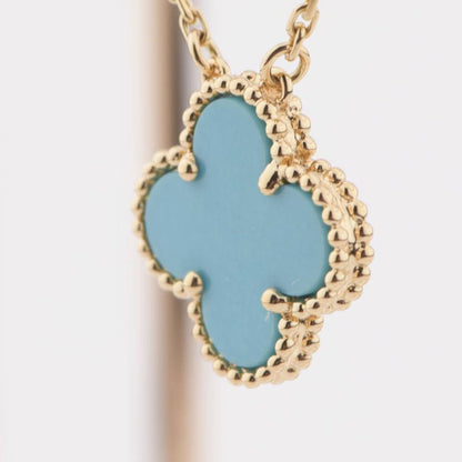 [Clover Jewels]CLOVER 15MM VINTAGE TURQUOISE NECKLACE