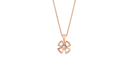 [Clover Jewels]FIOREVER NECKLACE DIAMOND CENTER