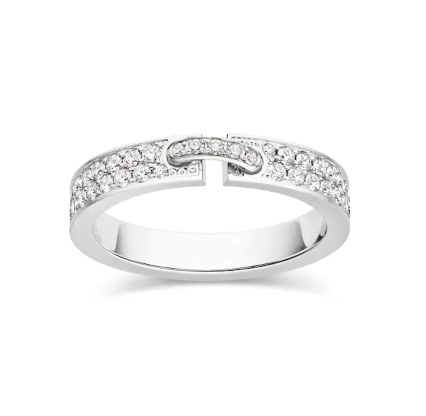 [Clover Jewels]ALLIANCE LIENS VIDENCE PAVED DIAMOND 4MM RING