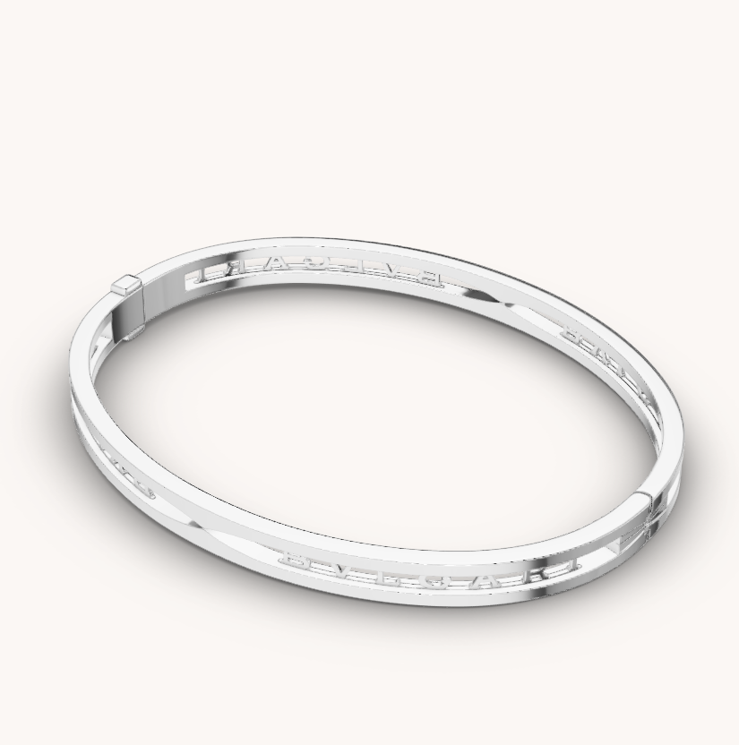 [Clover Jewels]ZERO 1 SPIRAL LOGO SILVER BRACELET