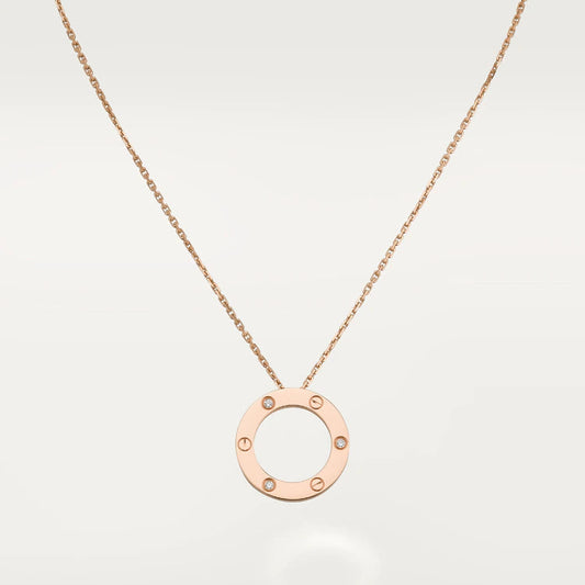 [Clover Jewels]LOVE NECKLACE 16MM 3 DIAMONDS