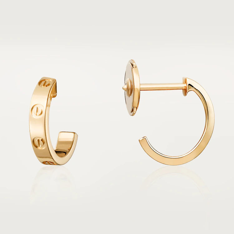 [Clover Jewels]LOVE EARRINGS 2.65MM PINK GOLD