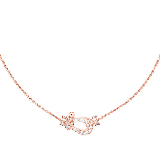 [Clover Jewels]FORCE 10 PINK GOLD DIAMOND NECKLACE