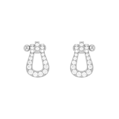 [Clover Jewels]FORCE 10 FULL DIAMOND STUD EARRINGS MINI MODEL