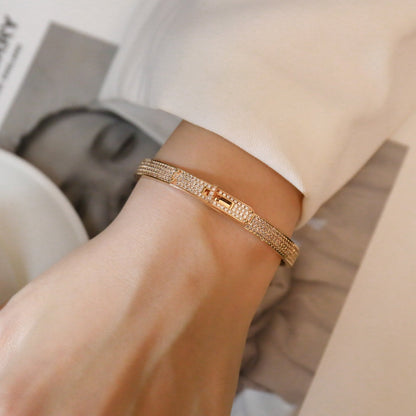 [Clover Jewels]KELLY BRACELET DIAMOND PAVED