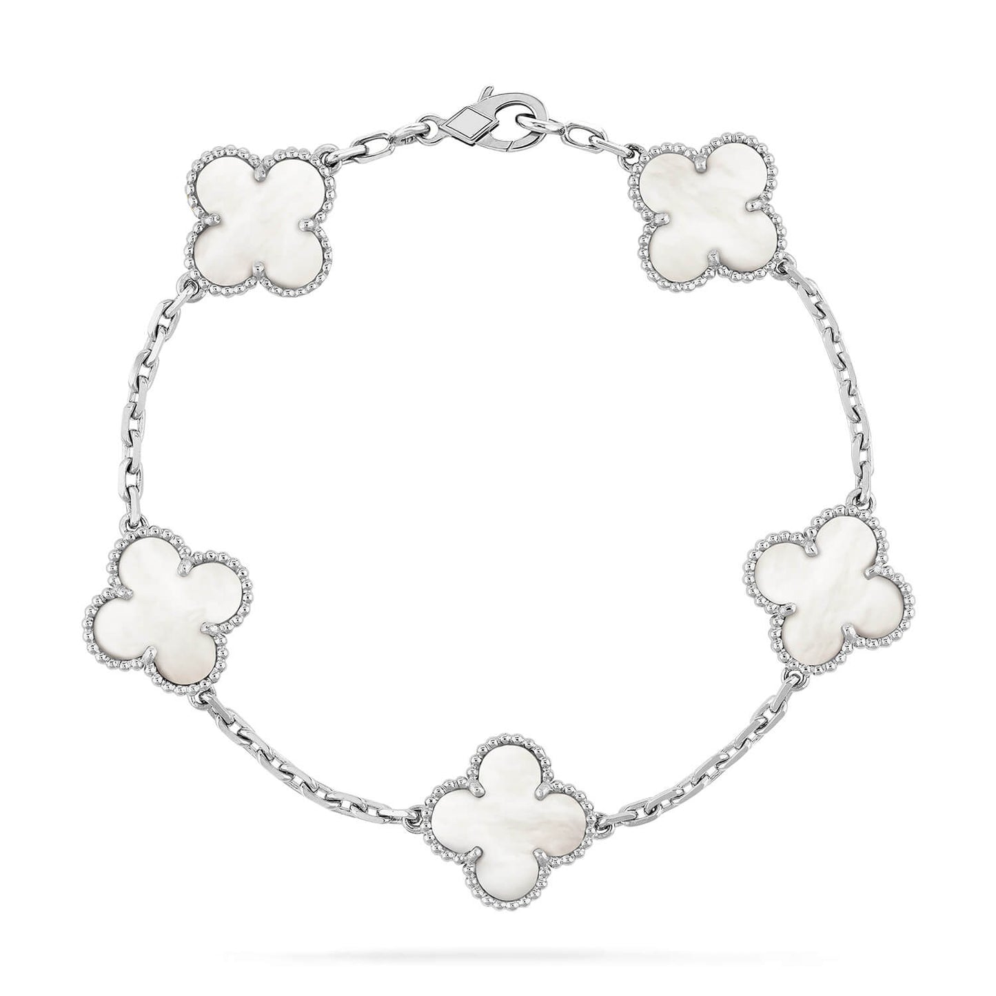 [Clover Jewels]CLOVER SILVER MOP 5 MOTIF BRACELET