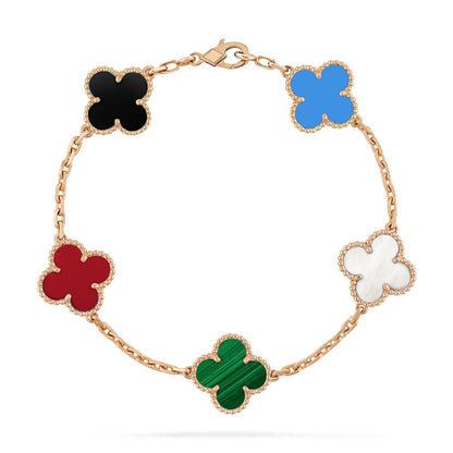 [Clover Jewels]CLOVER 5 MOTIFS MULTICOLOR  BRACELET