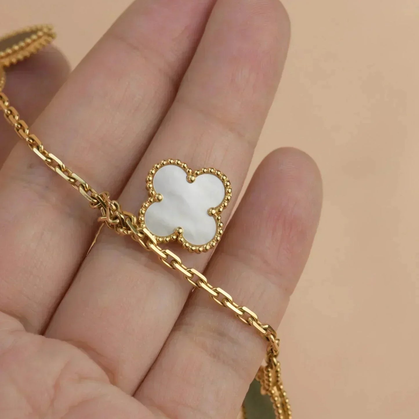 [Clover Jewels]LUCKY SPRING 5 MOTIF GOLD BRACELET