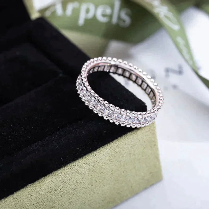 [Clover Jewels]PERLEE DIAMOND SILVER RING