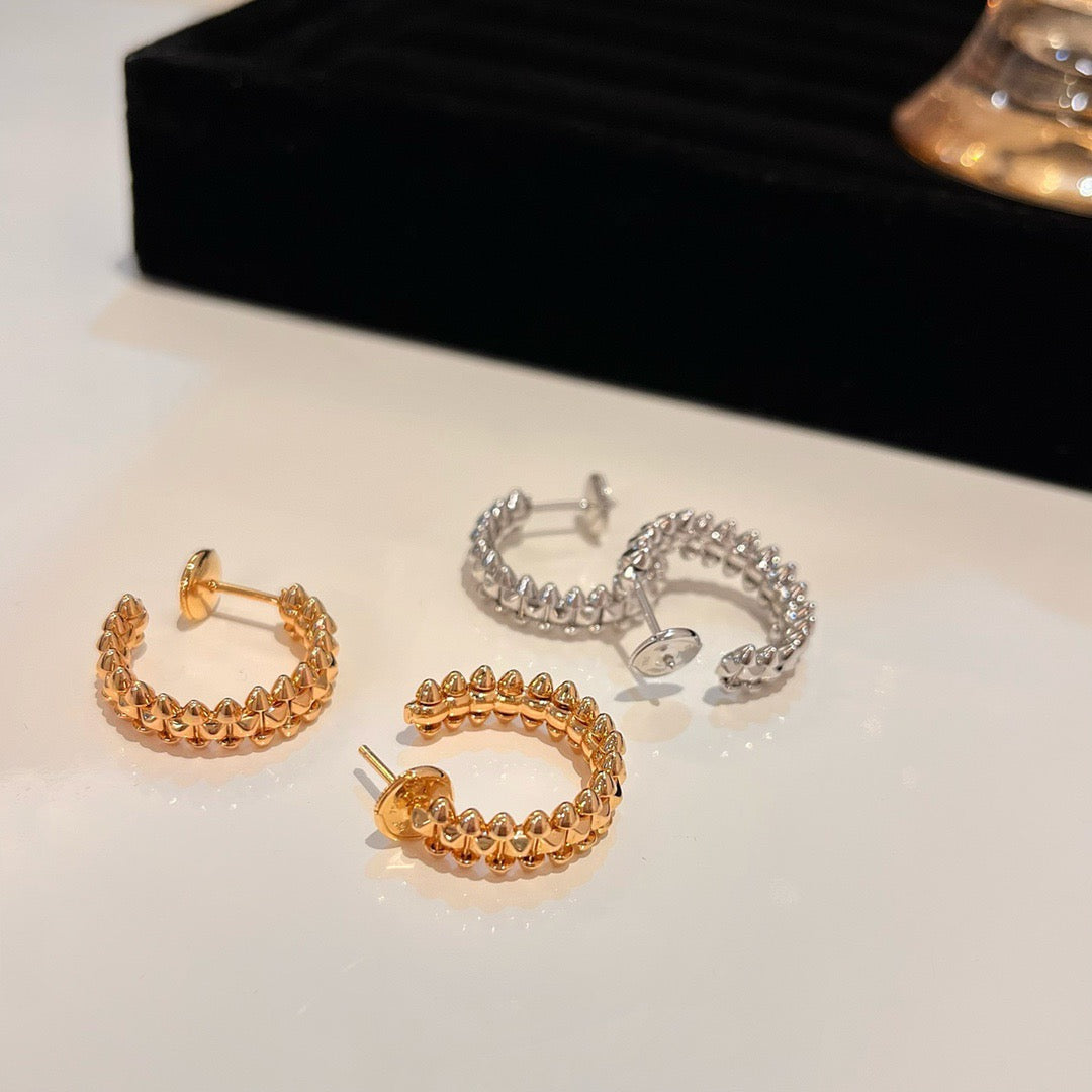 [Clover Jewels]CLASH SMALL HOOP EARRINGS