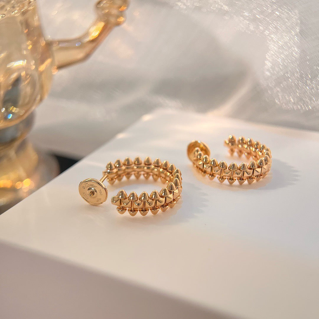 [Clover Jewels]CLASH SMALL HOOP EARRINGS