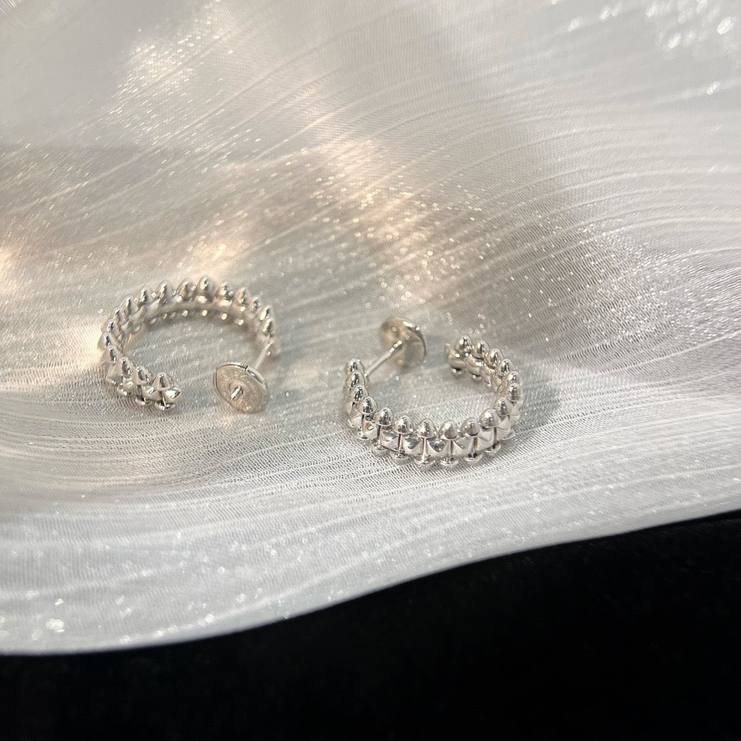 [Clover Jewels]CLASH SMALL HOOP EARRINGS