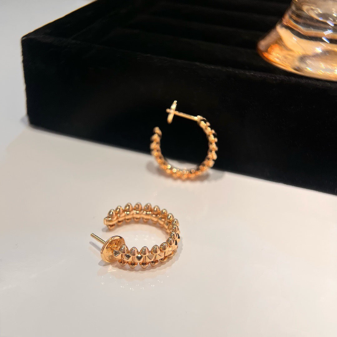 [Clover Jewels]CLASH SMALL HOOP EARRINGS